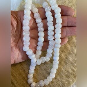 Off White Natural Stones Bohemian‎ Beaded Necklace